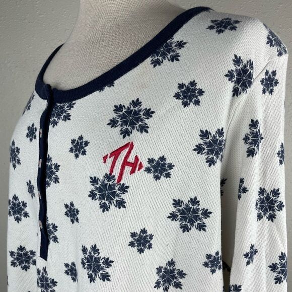 Tommy Hilfiger Half Button Down Pajama Top Size XL EUC - Picture 4 of 7